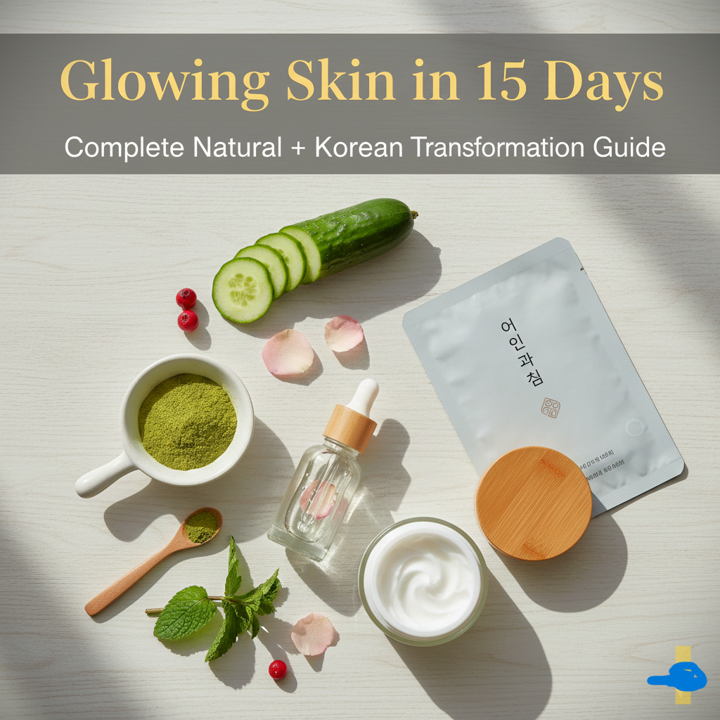 "Glowing Skin in 15 Days: Complete Natural and Korean